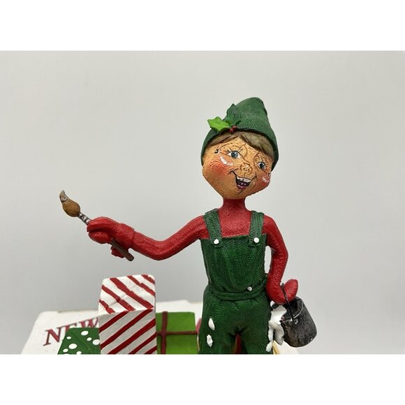 Annalee Mantel Collection Vintage Reindeer Stocking Holder in Original Box - Picture 6 of 16